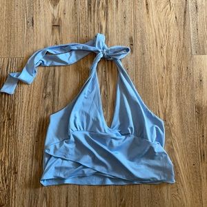 Baby blue halter top